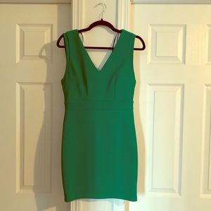 Green mini dress